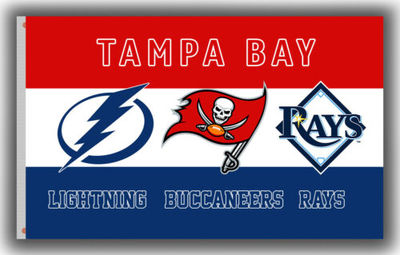 外贸货坦帕湾闪电队旗帜车旗系列Tampa Bay Lightning Car Flag