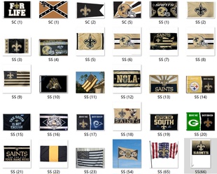 Saints Flag亚马逊WISH Orleans 外贸货源新奥尔良圣徒旗New EBAY