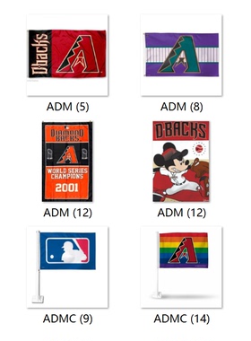 外亚利桑那响尾蛇MLB Arizona Diamondbacks Flag亚马逊WISH EBAY