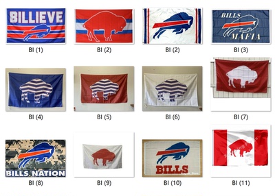 外贸货源水牛城比尔旗帜NFL Buffalo Bills Flag亚马逊WISH EBAY