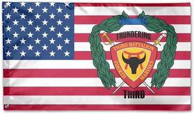 外贸货源3rd Battalion 4th Marines Flag亚马逊WISH EBAY热卖
