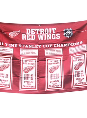底特律红翼队NHL Detroit Red Wings stanley cup champions Flag