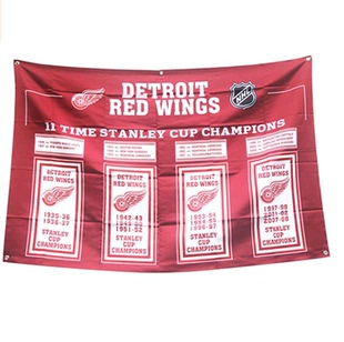 底特律红翼队NHL Detroit Red Wings stanley cup champions Flag