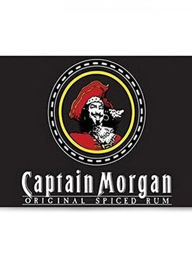 2But Captain Morgan Rum Flag Banner亚马逊 WISH EBAY热卖