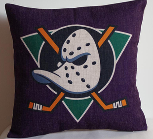 外贸球队安纳海姆巨鸭球迷抱枕Anaheim Ducks pillowcase