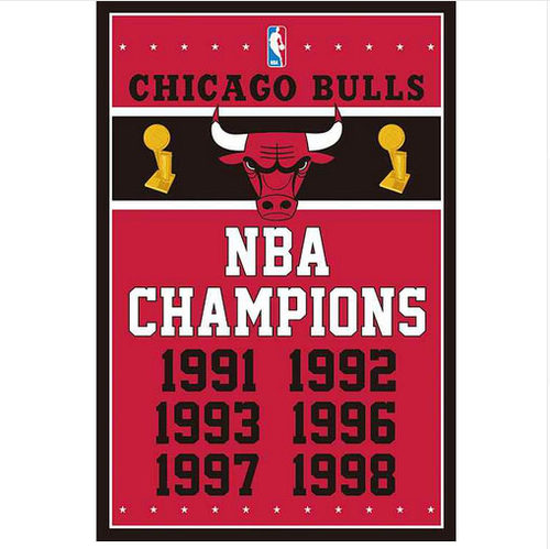 外贸货源芝加哥公牛队NBA Chicago Bulls Flag亚马逊WISH EBAY