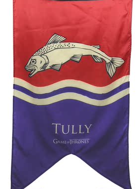 外贸权力的游戏旗帜Game Of Thrones Tully Licensed NWT Flag