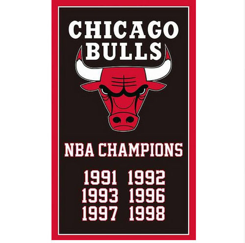 外贸货源芝加哥公牛队NBA Chicago Bulls Flag亚马逊WISH EBAY