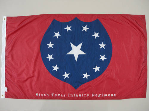 外贸货源6th Texas Infantry Regiment Historical FLAG - 封面