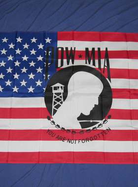 美国国旗上的俘虏POW MIA ON AN AMERICAN FLAG亚马逊WISH EBAY热