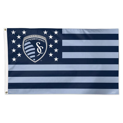 Sporting Kansas City Stars and Stripes Flag亚马逊WISH EBAY