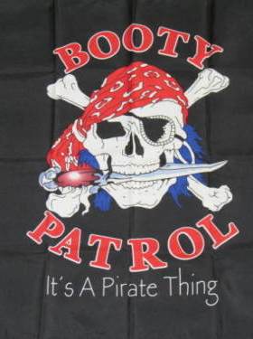 海盗的战利品BOOTY PATROL PIRATE SKULL Flag亚马逊WISH EBAY