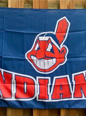 外贸货源克里夫兰印第安Cleveland Indians Flag亚马逊WISH EBAY