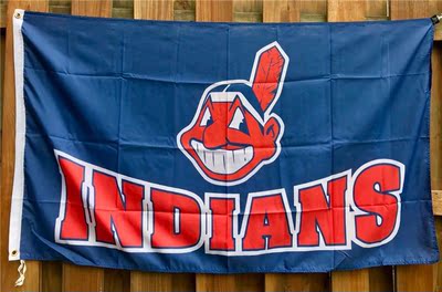 外贸货源克里夫兰印第安Cleveland Indians Flag亚马逊WISH EBAY