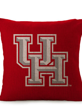 休士顿大学抱枕Cougars college University Houston pillowcase