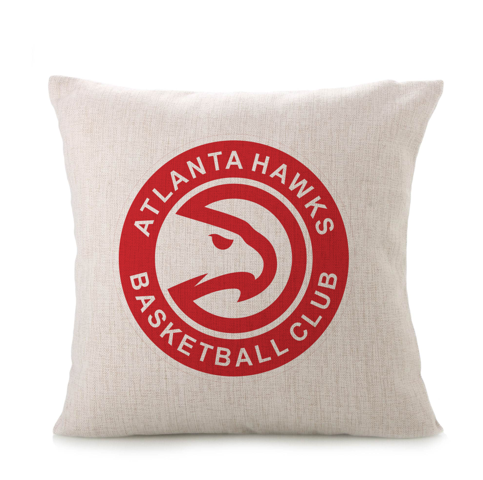 外贸货源蓝球队亚特兰大鹰球迷抱枕NBA Atlanta Hawks pillowcase