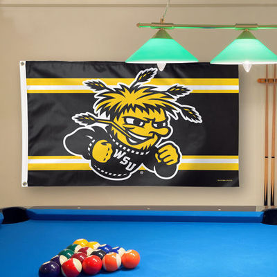 外贸大学版本威奇塔旗帜NCAA Wichita State Shockers Car Flag