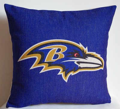 外贸球队巴尔的摩乌鸦队球迷抱枕Baltimore Ravens pillowcase
