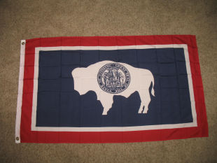 Polyester 外贸货源State Wyoming Flag亚马逊WISH EBAY热卖