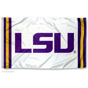 Louisiana State LSU Tigers Jersey StripesFlag亚马逊WISH EBAY
