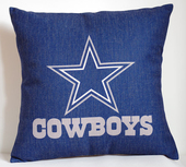 外贸球队达拉斯牛仔球迷抱枕Dallas Cowboys pillowcase