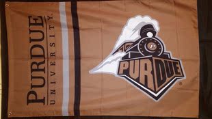 外贸大学球队旗帜NCAA Purdue Boilermakers Flag亚马逊WISH EBAY