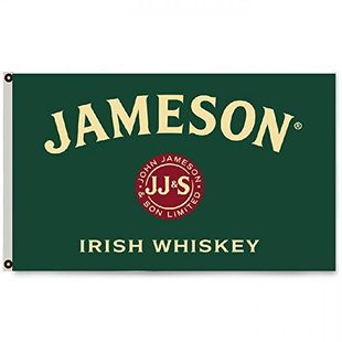 2But Jameson Irish Whiskey Flag Banner 3X5亚马逊 WISH EBAY热