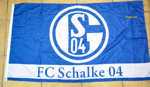 外贸货源沙尔克04的标志Schalke 04 Flag亚马逊WISH EBAY热卖