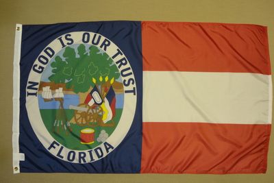 外贸Florida 1861 State CSA Historical FLAG亚马逊 WISH EBAY