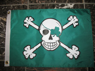 外贸货Shamrock Irish Pirate Patch Nylon Flag亚马逊WISH EBAY