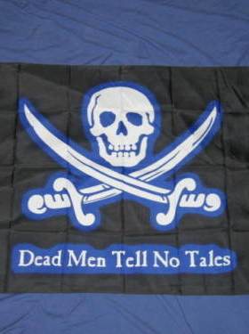 DEAD MEN TELL NO TALES PIRATE JOLLY ROGERFlag亚马逊WISH EBAY