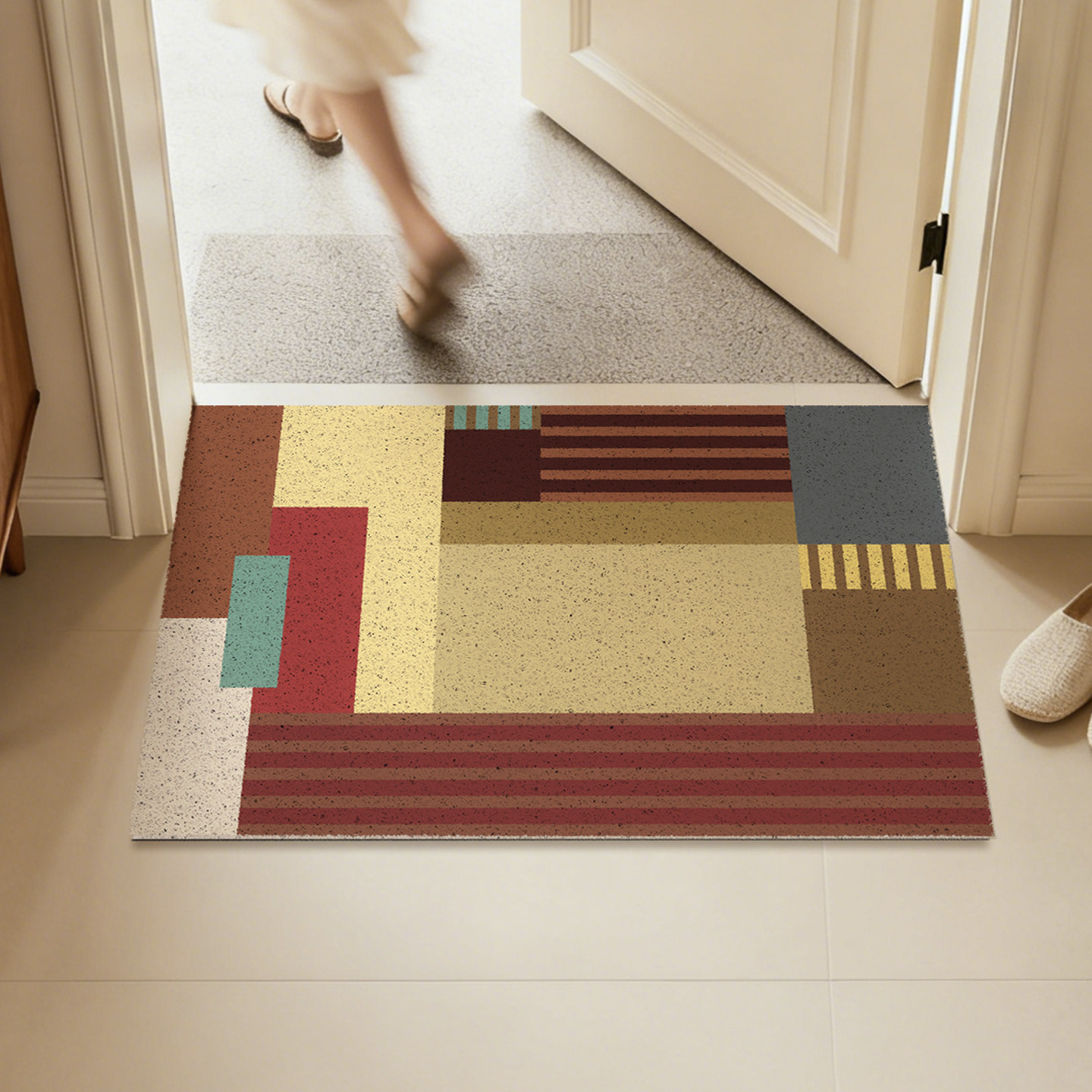 美式复古入户门地垫丝圈蹭土进门脚垫可剪裁玄关门厅门口地毯垫子,居家布艺,入户地垫,淘宝优惠券,粉丝福利购,淘宝优惠卷