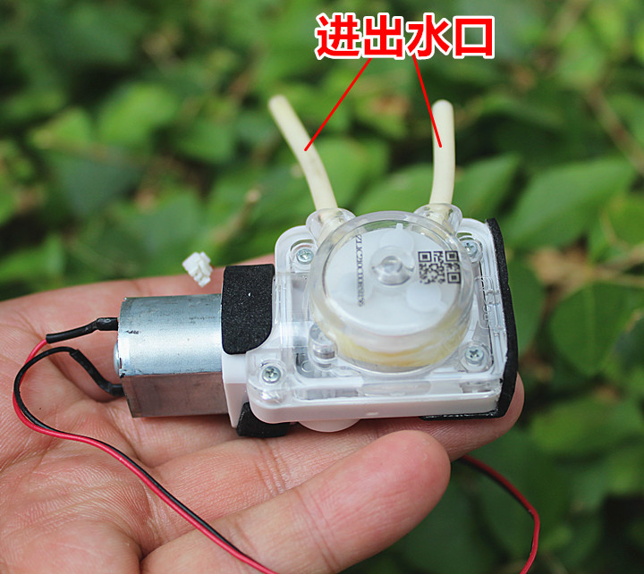 。DC3.7V 5V蠕动泵微型水泵配件自吸泵可调换进出口方向