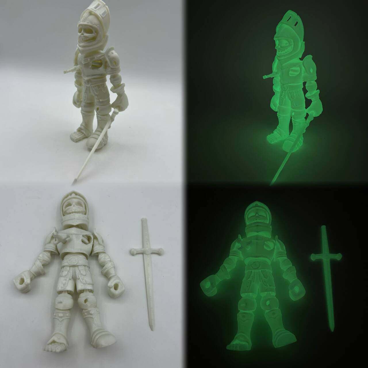 thumbnail for 3D printing gradient multi-color skeleton cavalry ornament joint movable cheap trend Internet celebrity June 1st children's gift
