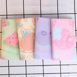 小卡水果积分册名片册盲盒商务收藏册本册夹男女首饰收纳明星卡册