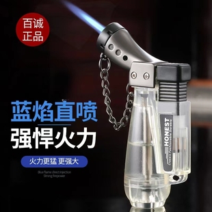百誠創(chuàng)意防風(fēng)打火機充氣點火器點香雪茄噴槍直沖高溫焊槍氣體火機