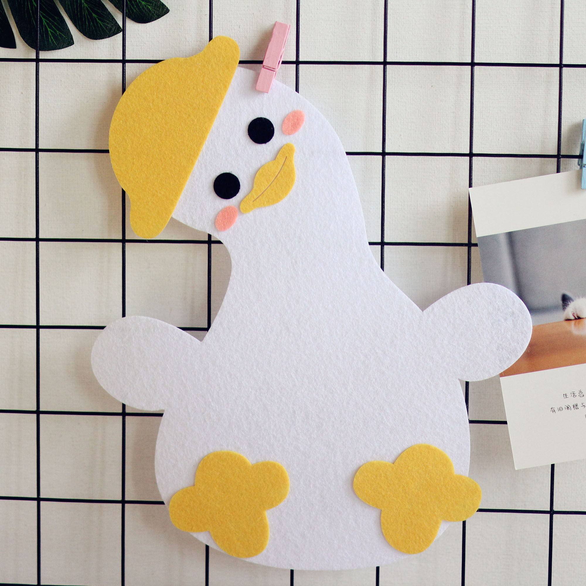 不织布幼儿园环创加油小黄鸭教室走廊布置区角家园联系栏装饰材料