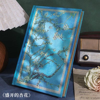 联华盛开的杏花A5硬面精装本高颜值手帐本收藏级质感笔记本子高档精美复古日记本生日礼物文具送礼记事本