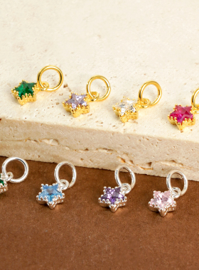 迷你款五角星吊坠挂件S925纯银