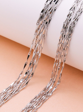 diy纯银元宝礼物瓜子链