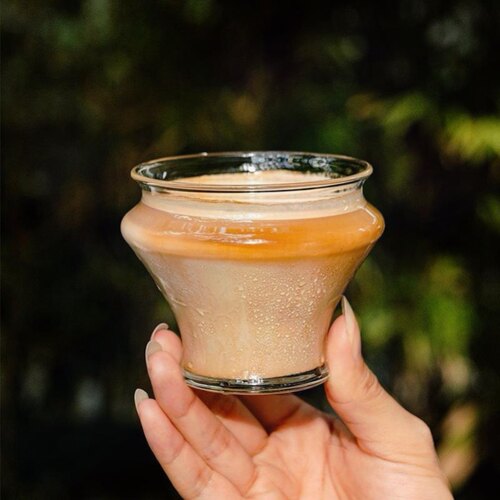 耐热玻璃咖啡小杯设计感小众combo杯拿铁杯咖啡专用杯dirty咖啡杯