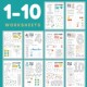 幼儿园儿童数学启蒙1 10数字认知涂色描红游戏作业本练习册电子版