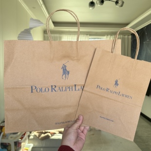 保真包装 正品 袋 牛皮纸购物袋 POLO拉夫劳仑礼品袋