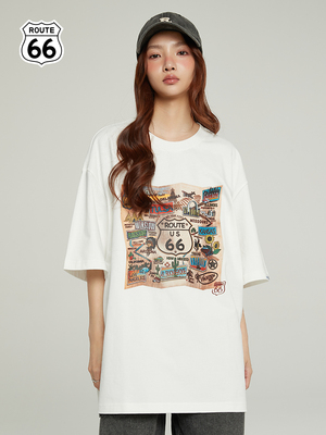 66号公路ROUTE66短袖T恤男女同款
