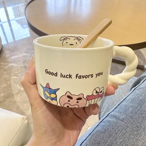 可爱陶瓷涂鸦马克杯情侣家用