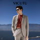 百搭西装 修身 上衣 休闲舒适时尚 VICUTU威可多男西服外套26春夏新款