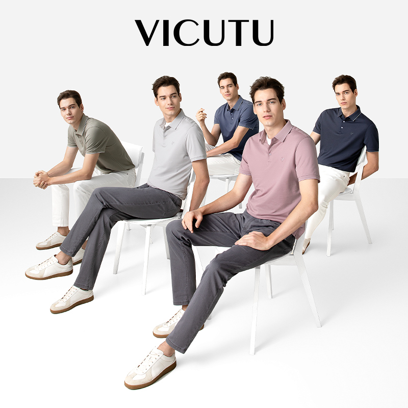 威可多短袖新款深海冰感T恤polo