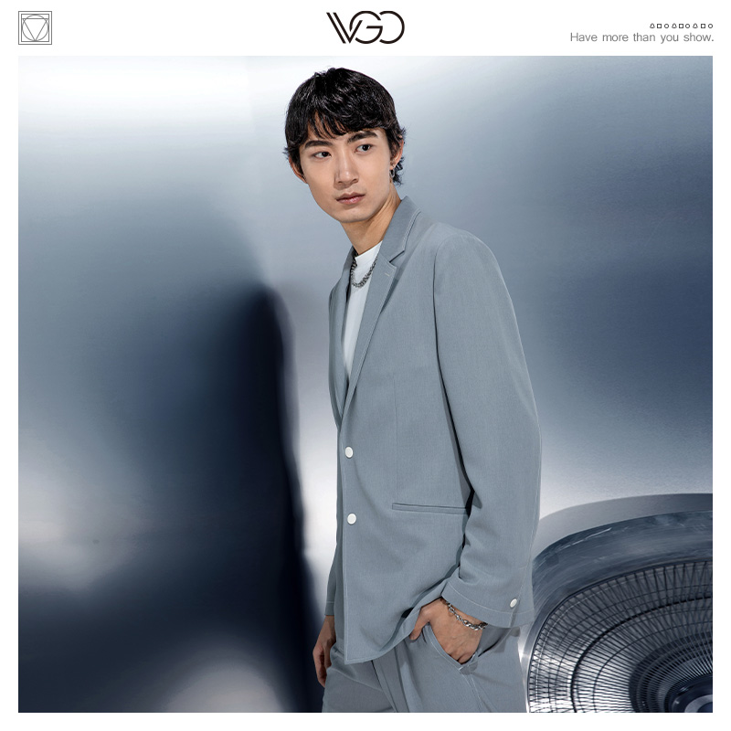 VGO设计感小众西装外套春夏清仓