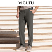 休闲裤 子商务通勤百搭直筒长裤 春季 舒适微弹裤 款 VICUTU威可多男士