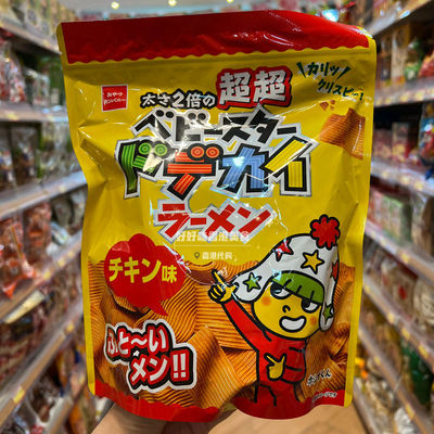 香港代购 日本进口贝贝星童星特大点心阔条面 点心面鸡肉味 135g
